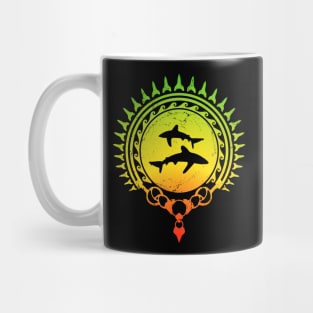 Oceanic whitetip shark Caribbean pride Mug